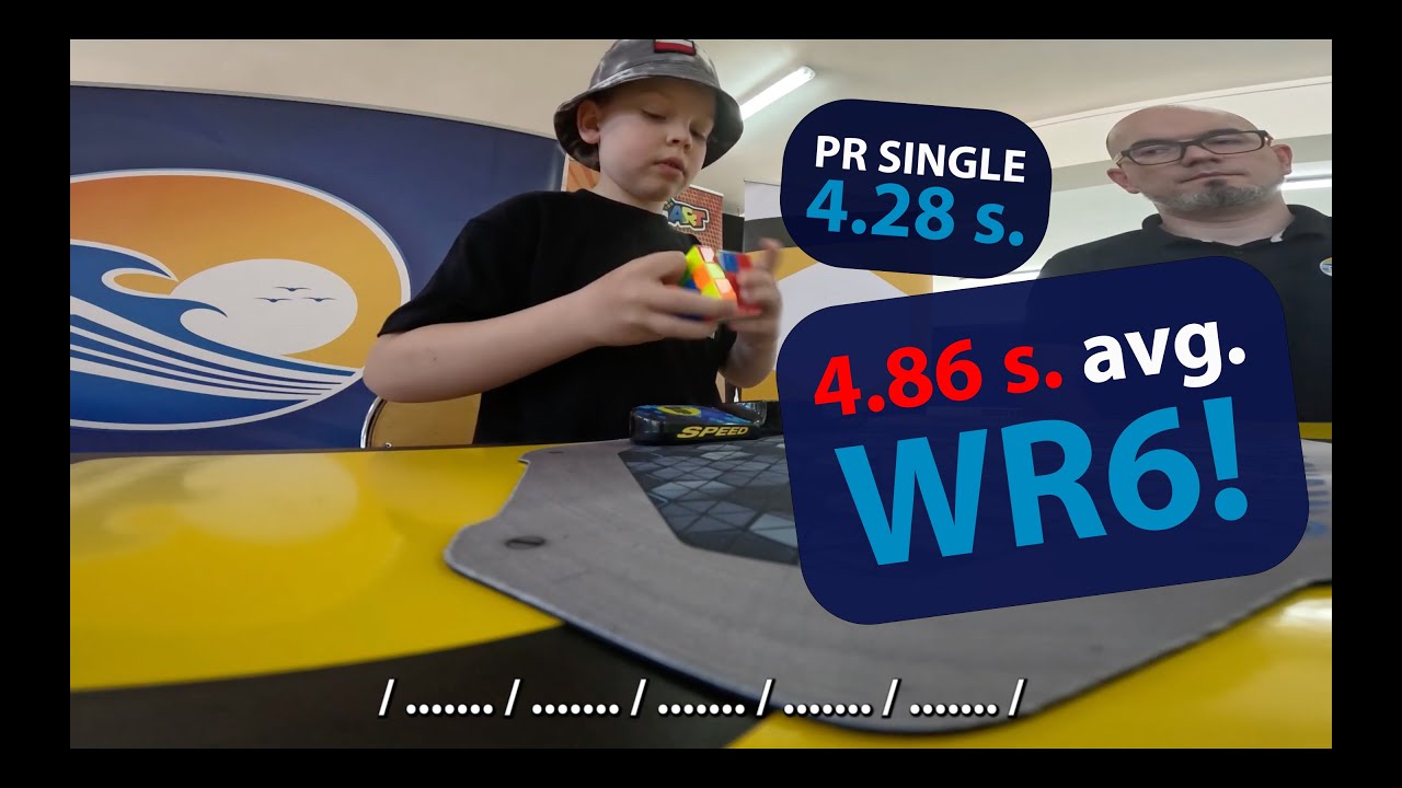 4.86 s. avg. - 9 years old prodigy from Poland - Teodor Zajder - WR6! Chasing Tymon Kolasiński.