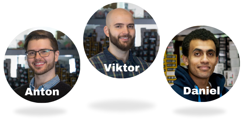 Anton, Viktor och Daniel